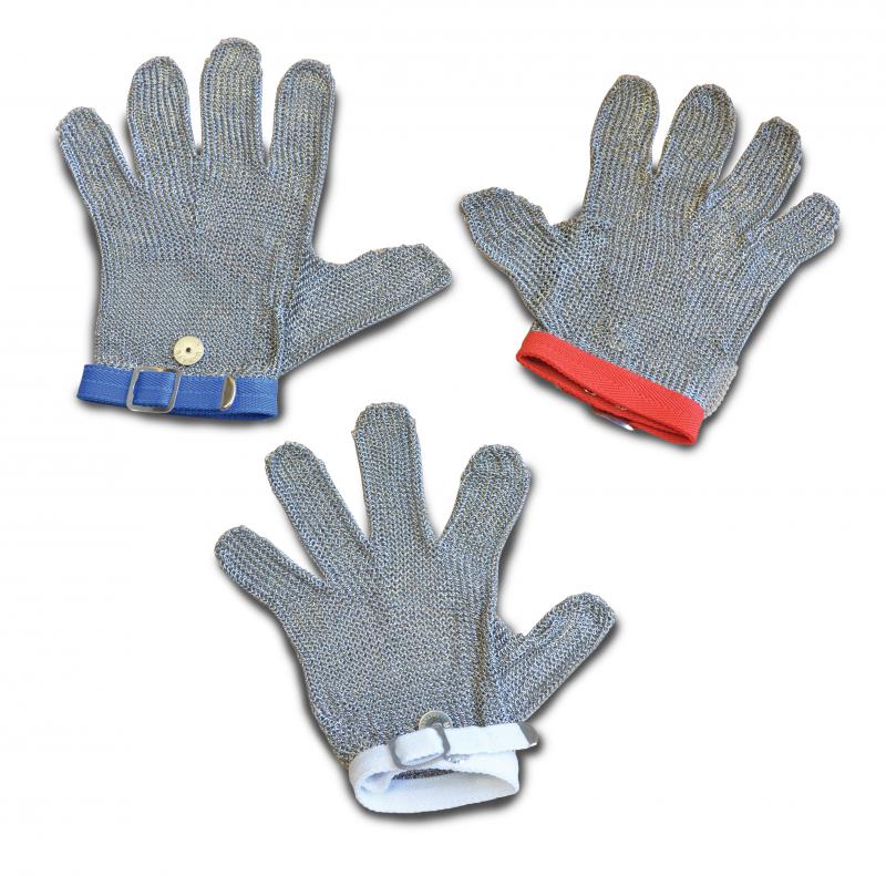 Large Mesh Glove with Blue Wrist Strap
